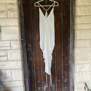 Nickolas K | 100% Viscose Draped Sides Strappy Dress